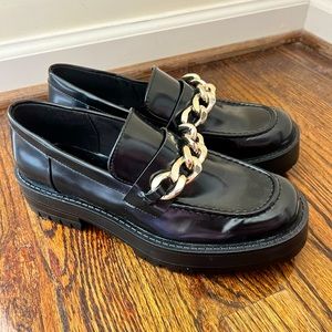 Zara Women’s Black Chain Loafers